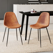 sedia henrik cammello gambe nere set di 2 focus