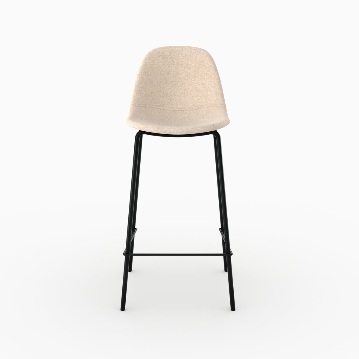 Chaise pour îlot central Henrik en tissu beige 65,5 cm (lot de 2)