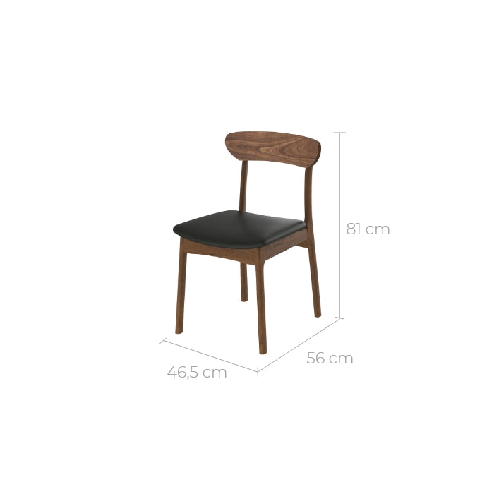 chaise lana en cuir synthetiquelot de 2