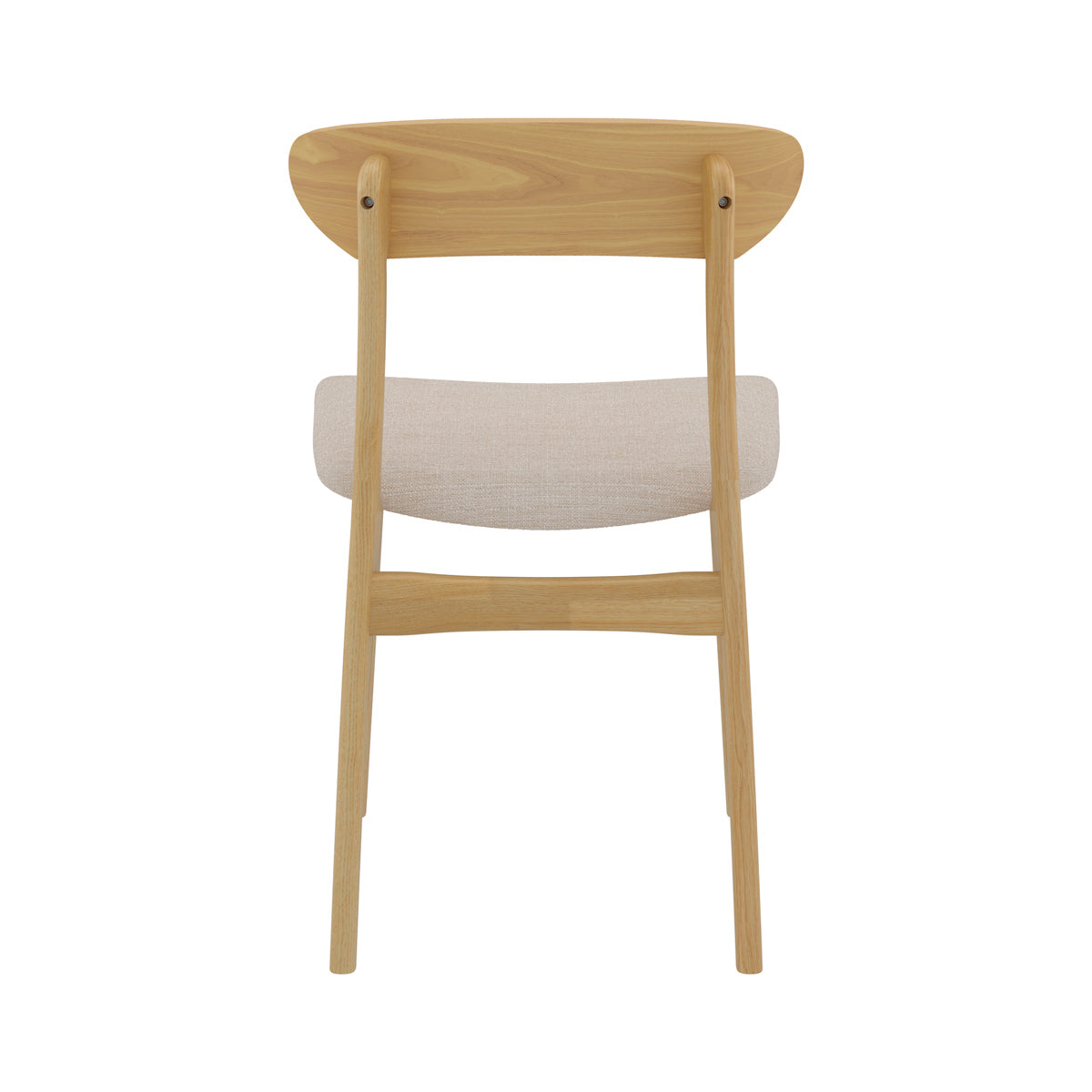 chaise lana en tissu beige et bois clair lot de 2 lana