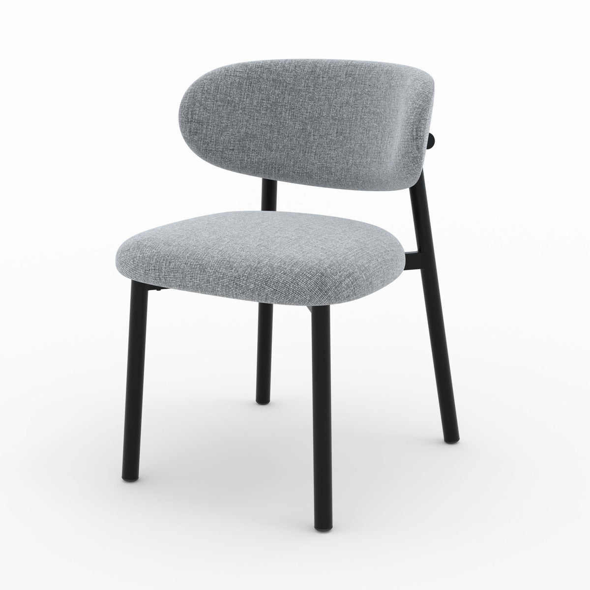 chaise nao en tissu gris fonce chine lot de 2