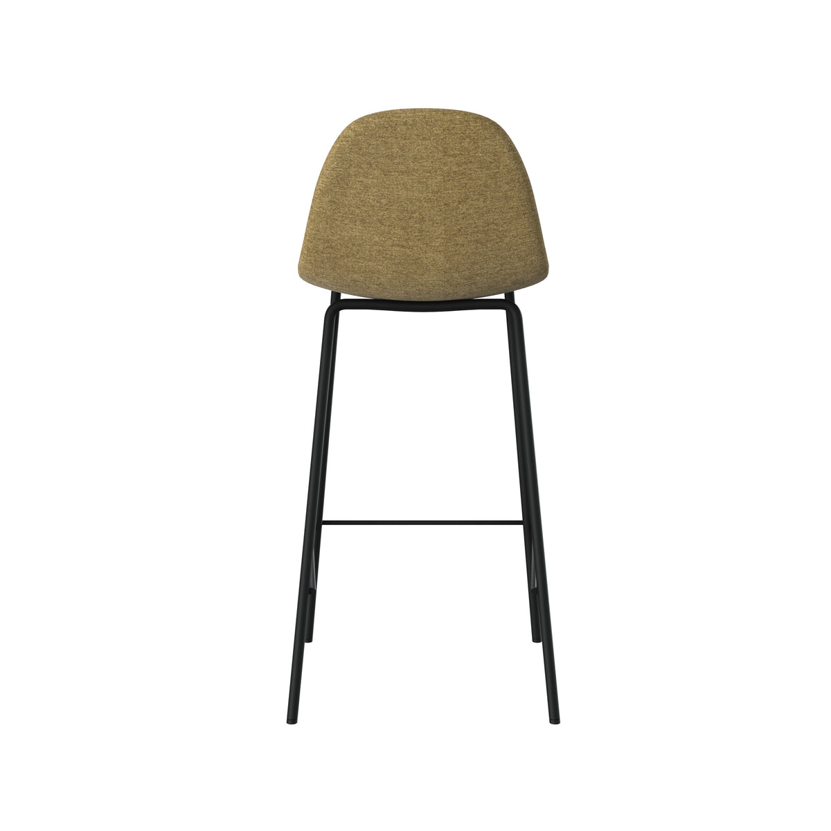 sedia per isola centrale Henrik in tessuto verde kaki altezza 65 cm sedia da bar set di 2