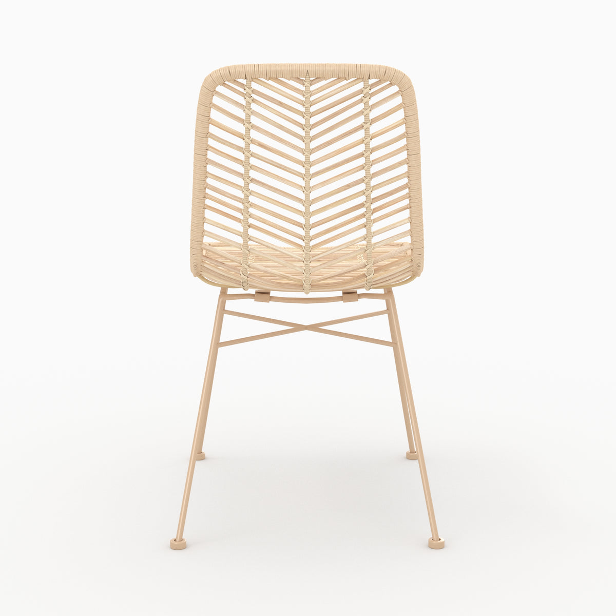 chaise tamara rotin naturel et pieds beiges lot de 2_2