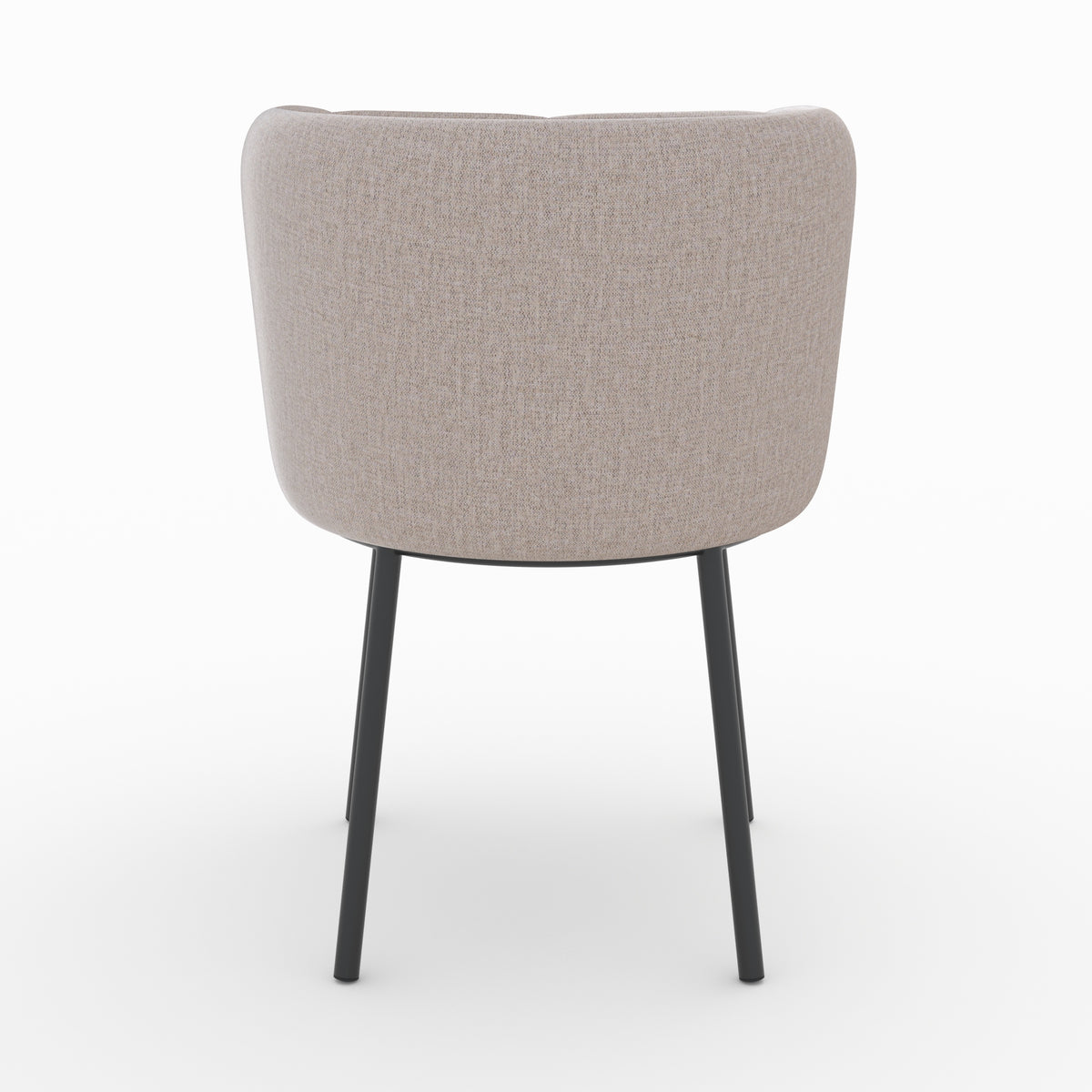 chaise tissu beige chine aby