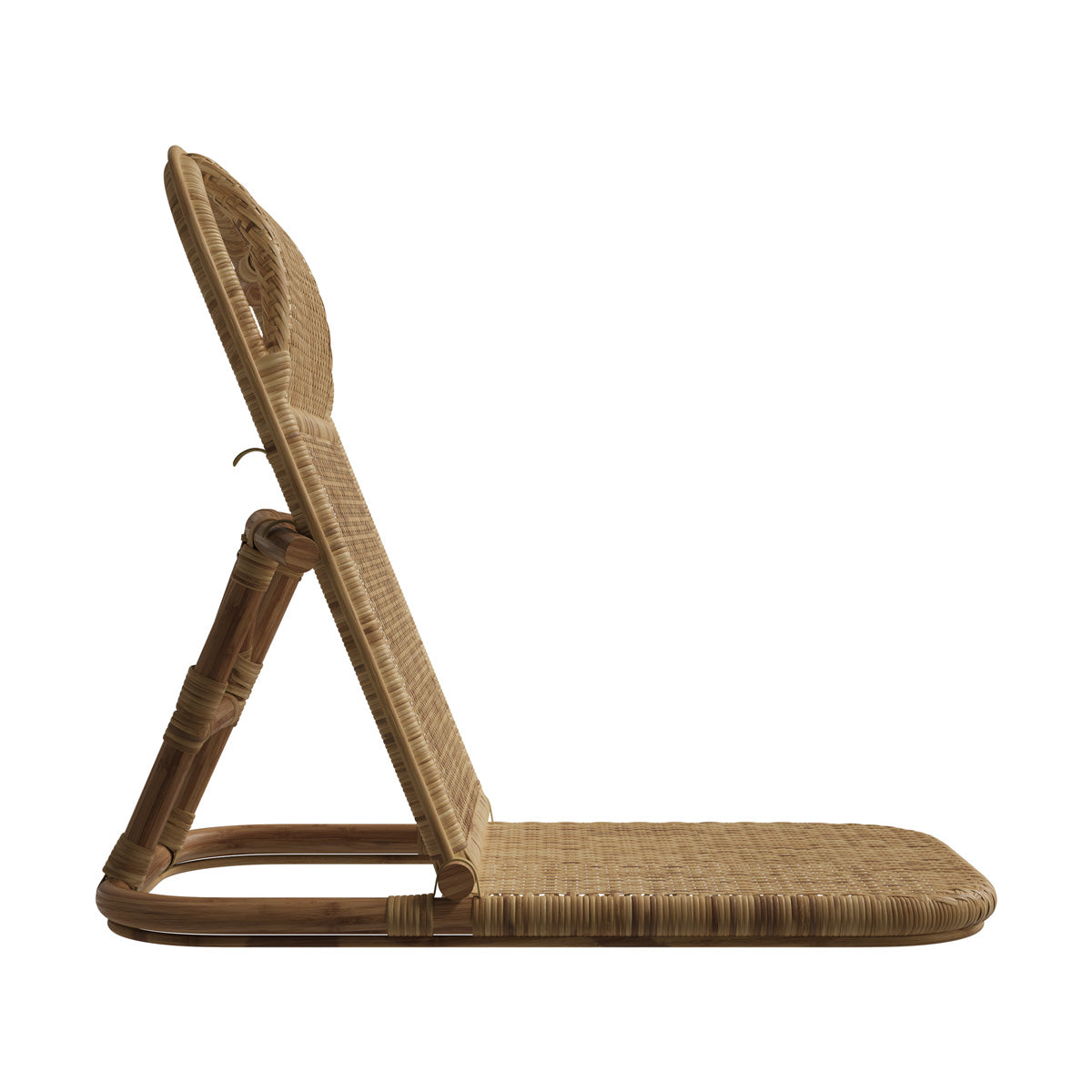 chaise transat pliable nomade en rotin favignaa