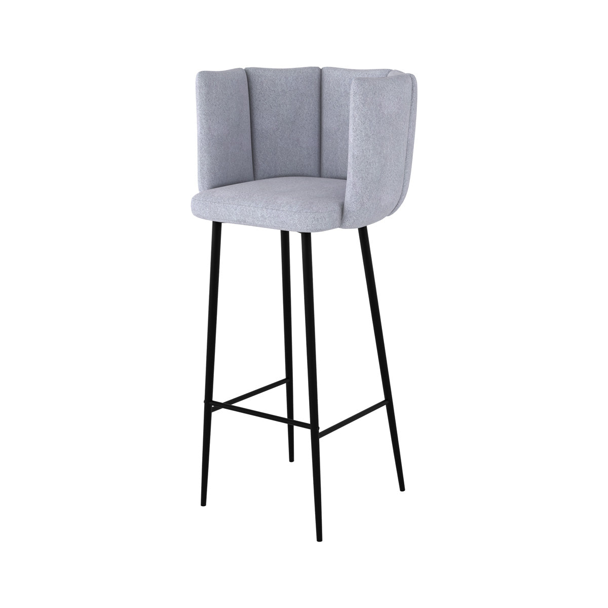 chaise_de_bar_velours_grise