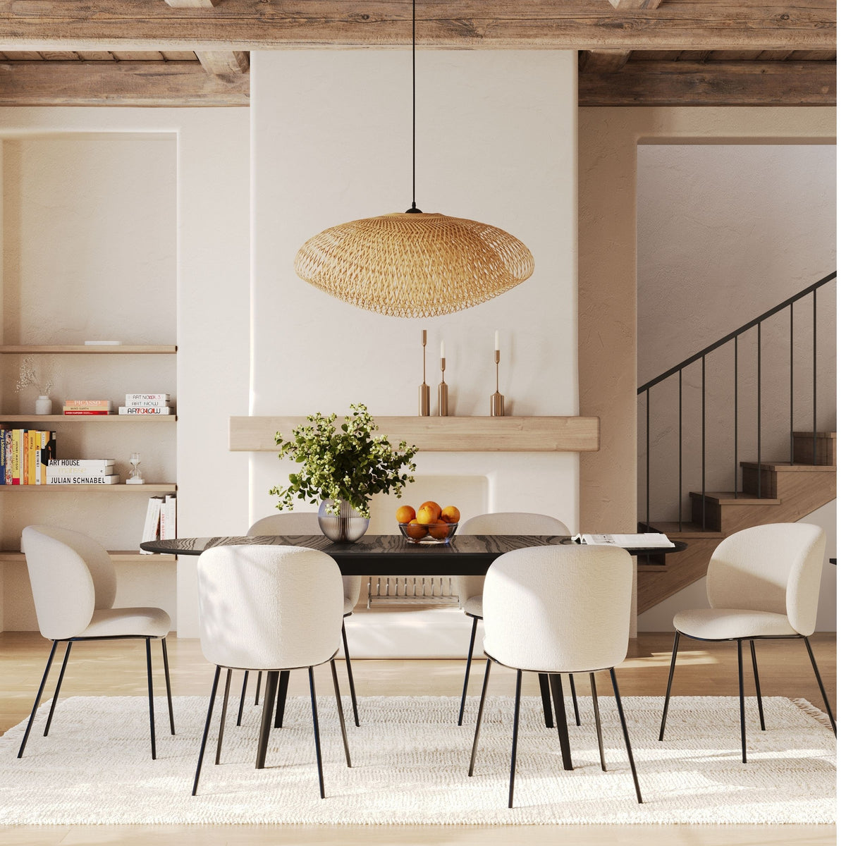 Chaises bulles tissu blanc