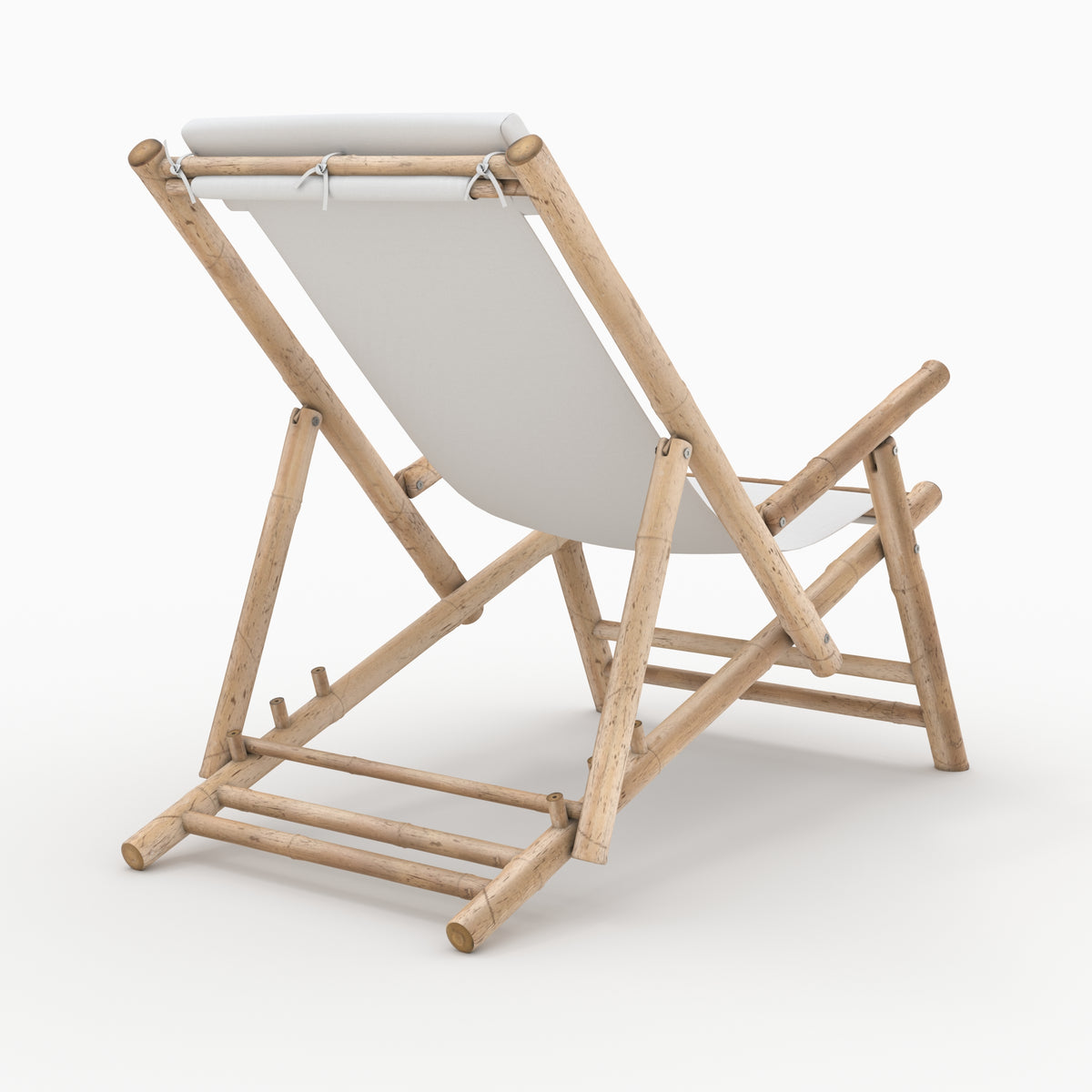 chilienne en bambou tissu creme blanc casse fond beige vadella
