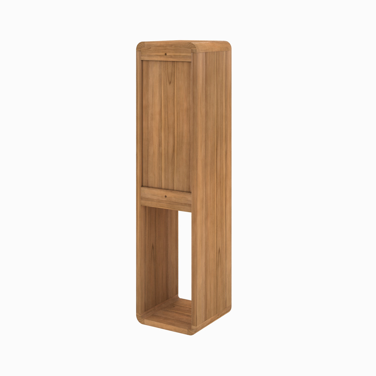 colonne de salle de bain kafa en bois de teck rangement suspendue rdv deco_1
