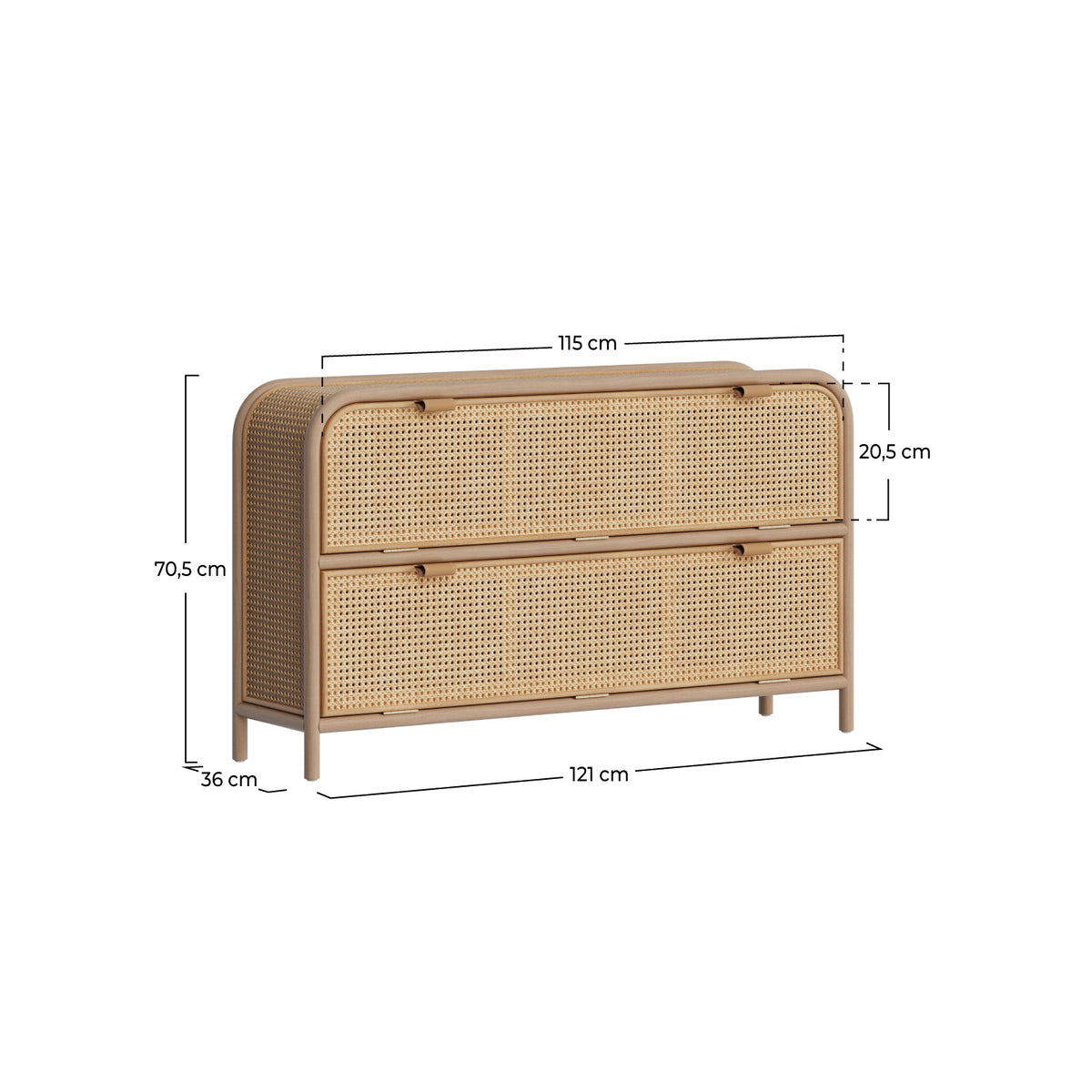 commode alata 2 portes abatantes en rotin_1