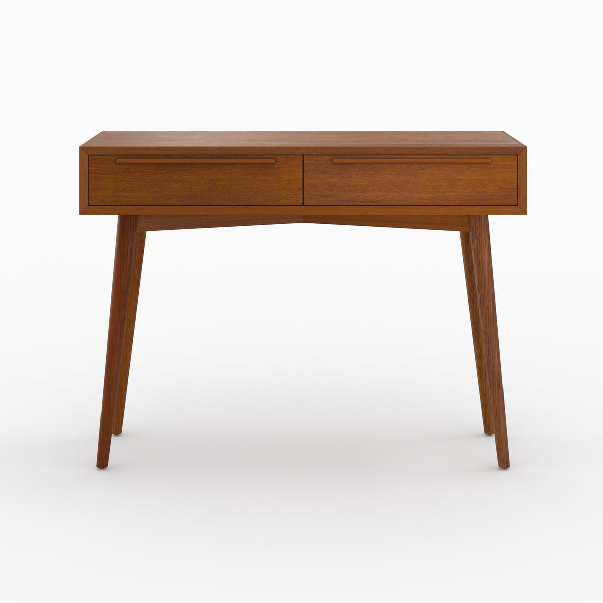 console in teak 2 cassetti waya legno massello rdv deco