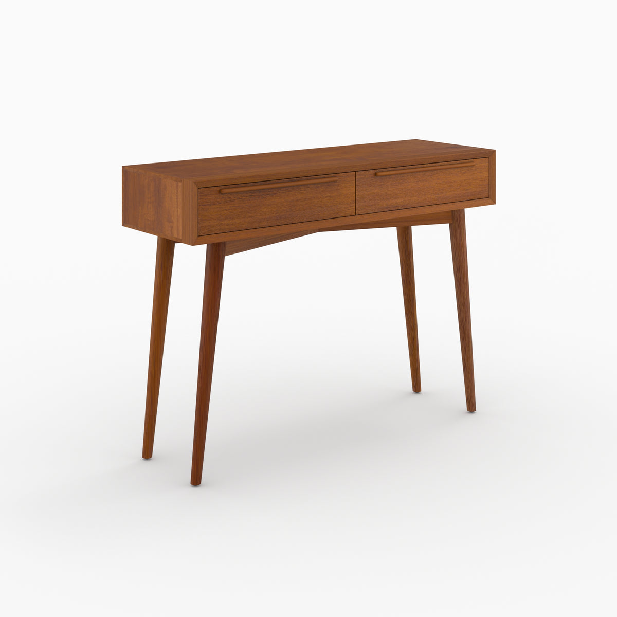 console waya rdv deco bois massif teck 2 tiroirs
