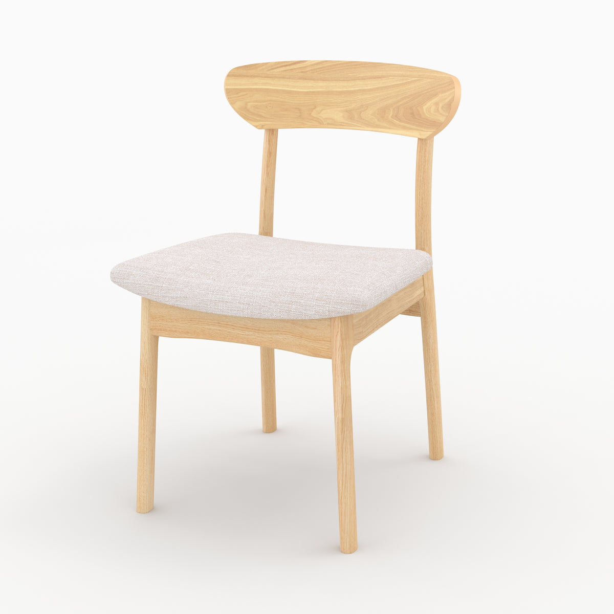 eddy table et chaises bois clair 6 personnes
