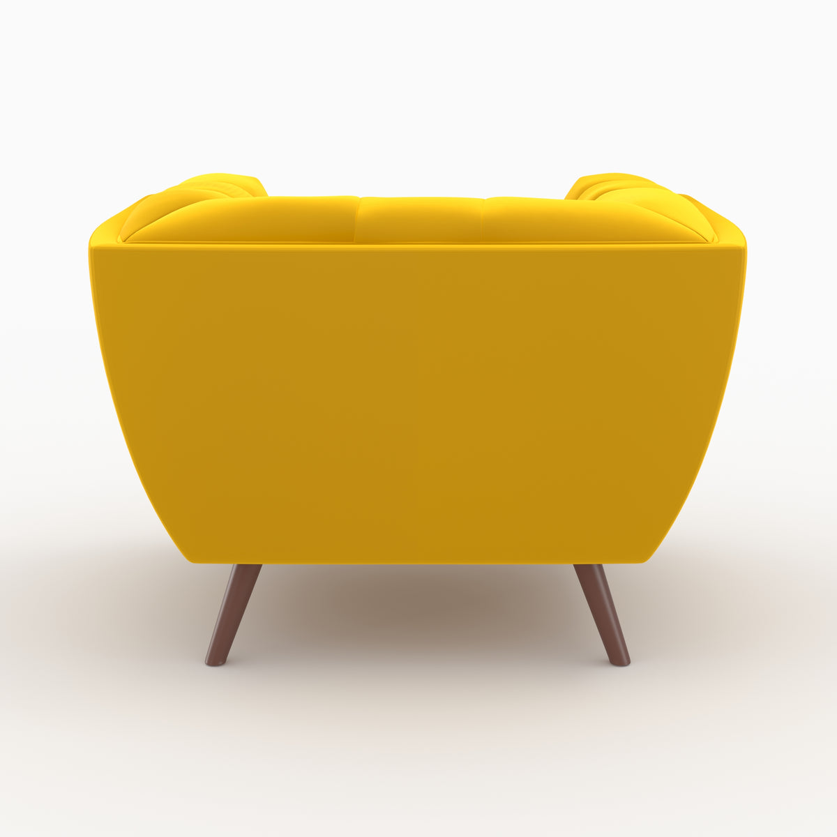 ensemble canape et fauteuil mona en velours jaunev accoudoirs