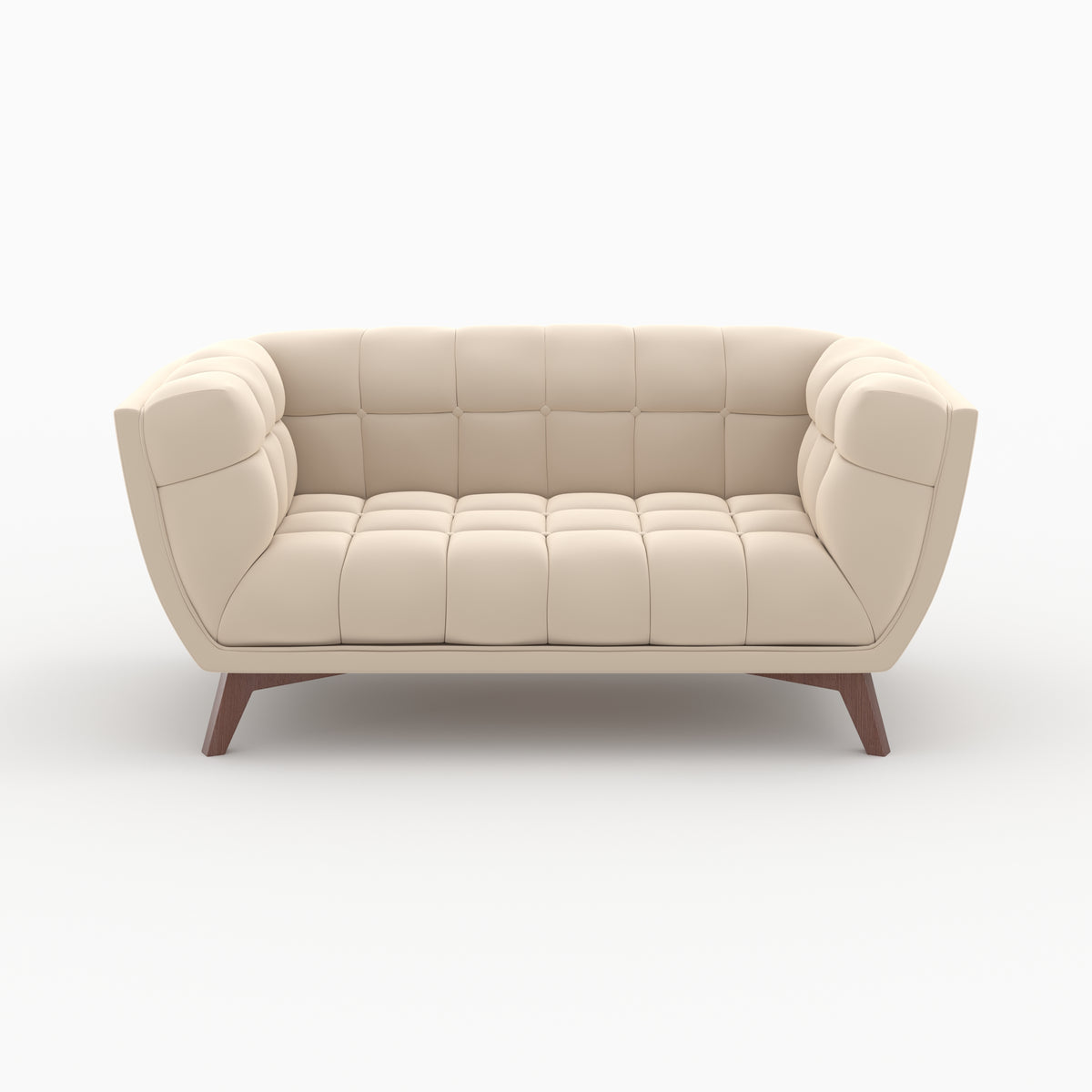 set di divani in velluto beige per 5 persone mona