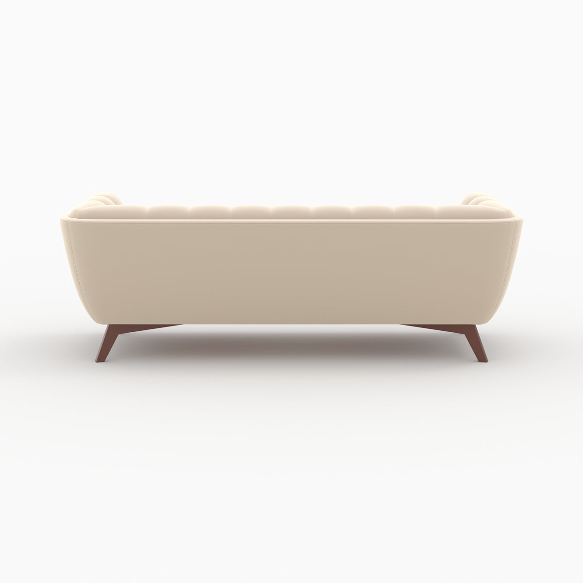 ensemble canapes velours beige 5 places mona