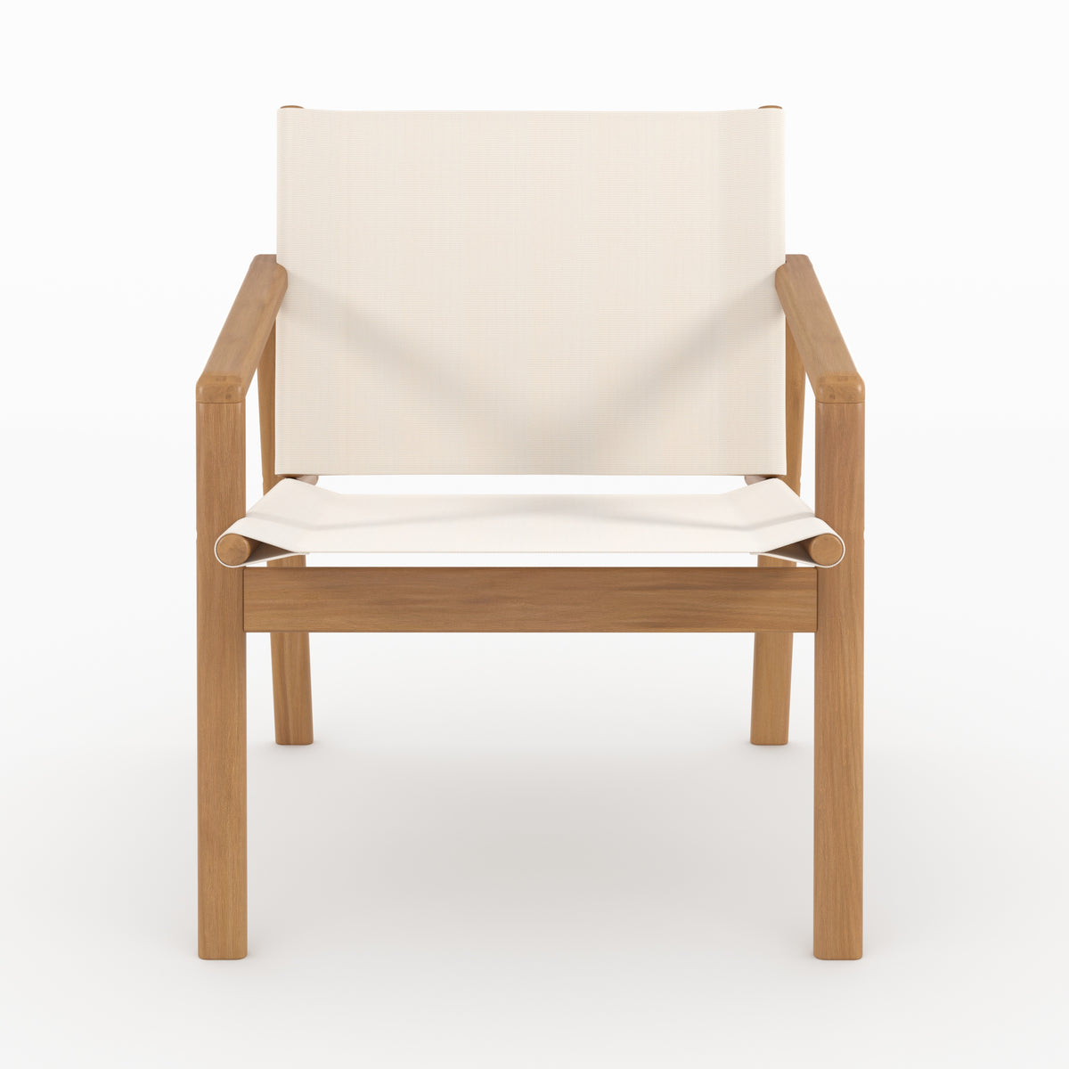 Ensemble de jardin blanc et bois 2 places