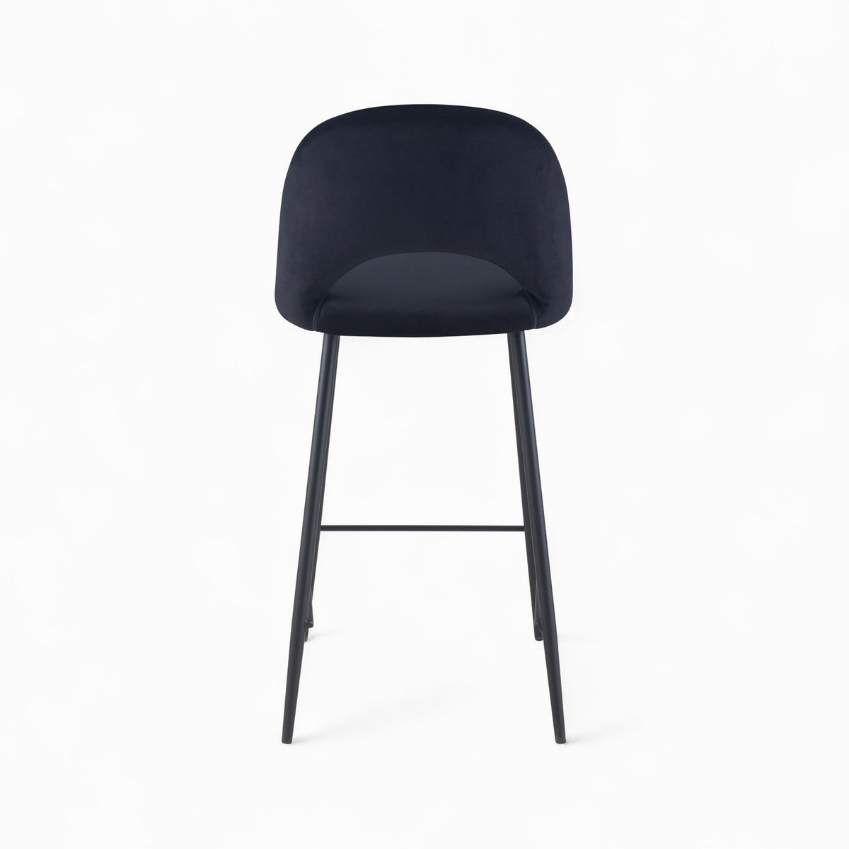 ensemble peneloppe chaises tabourets noir velours 4 pieces