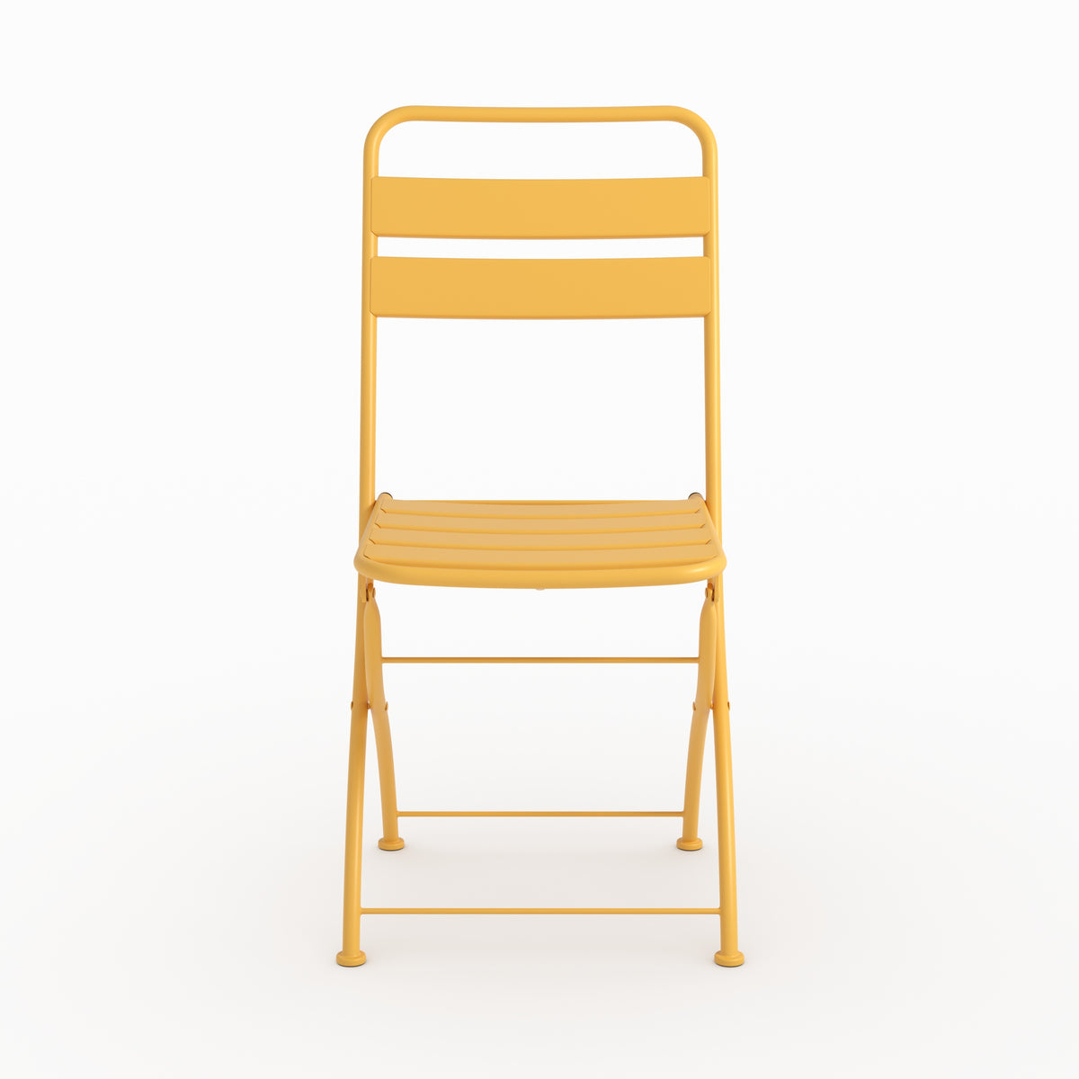 Ensemble table chaises Yumi jardin 2 places jaune