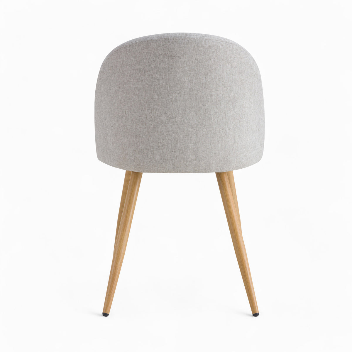 ensemble table et chaises 4 personnes en bois et tissu taupe