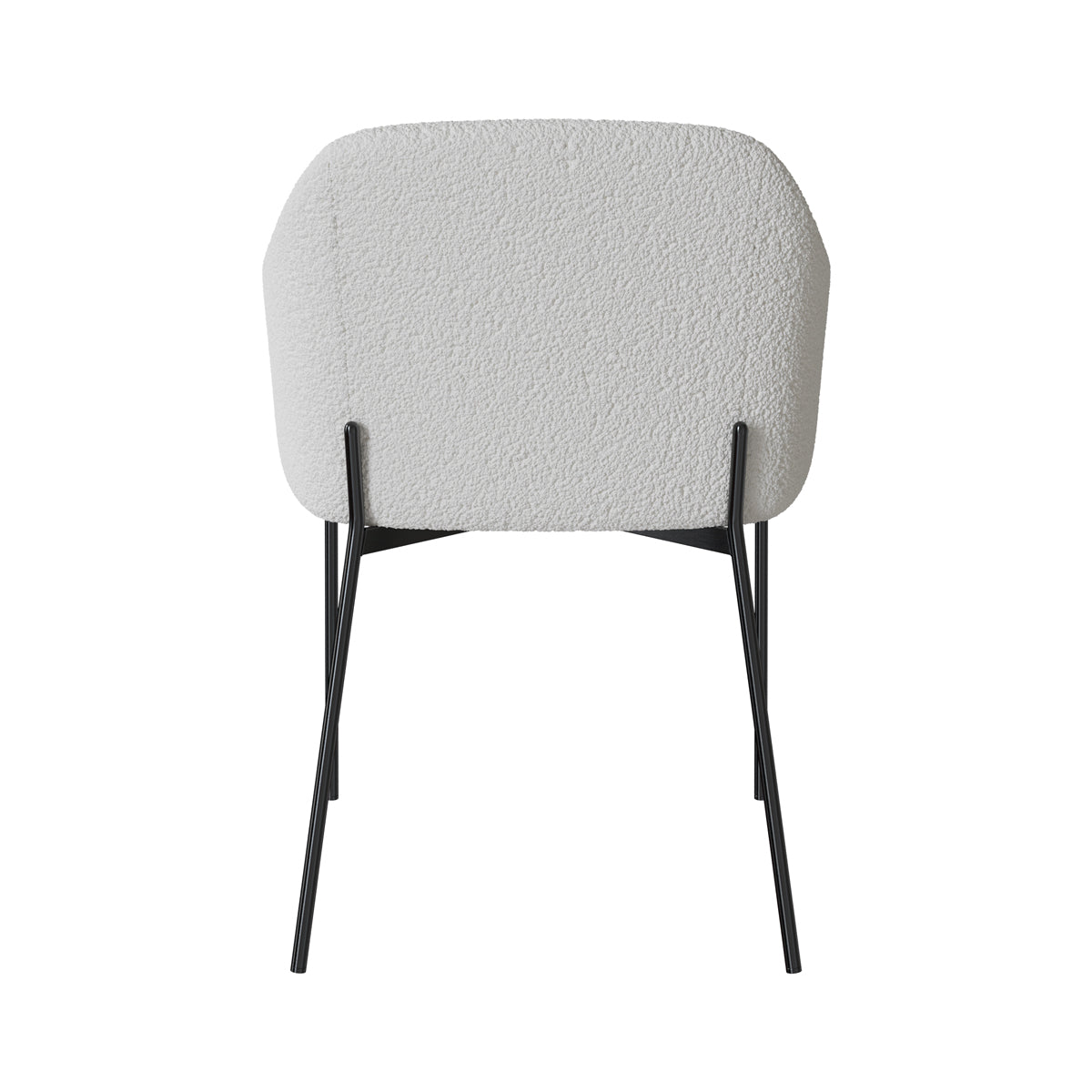 fauteuil blanc glam confort effet bouclette