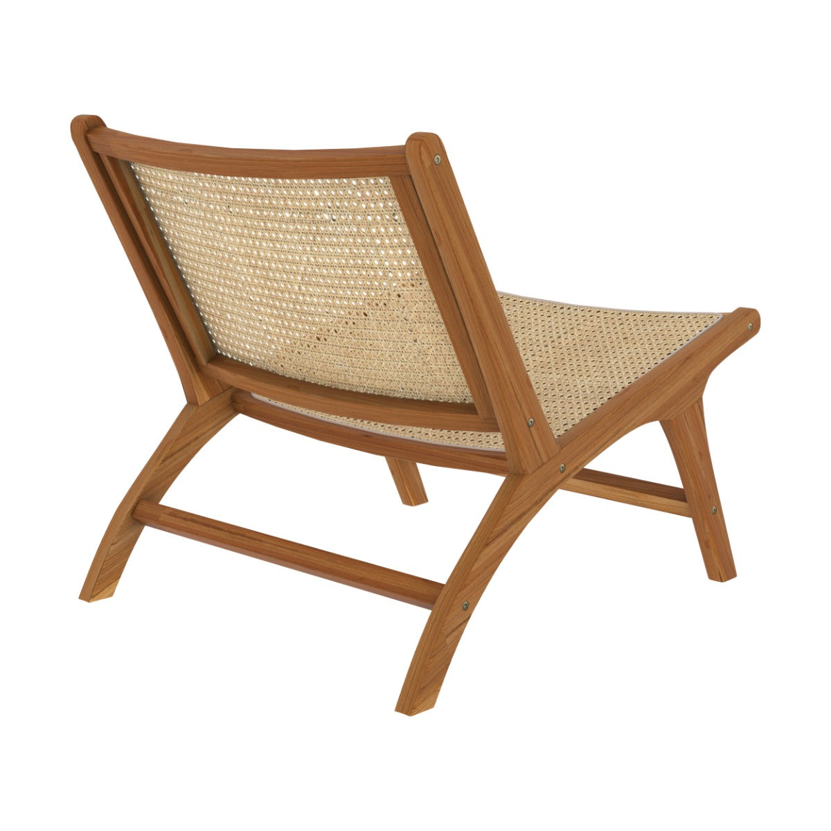 fauteuil en teck et tressage cannage kilka
