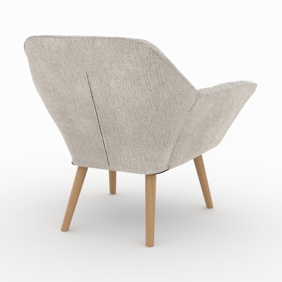 fauteuil en tissu texture gris clair simba
