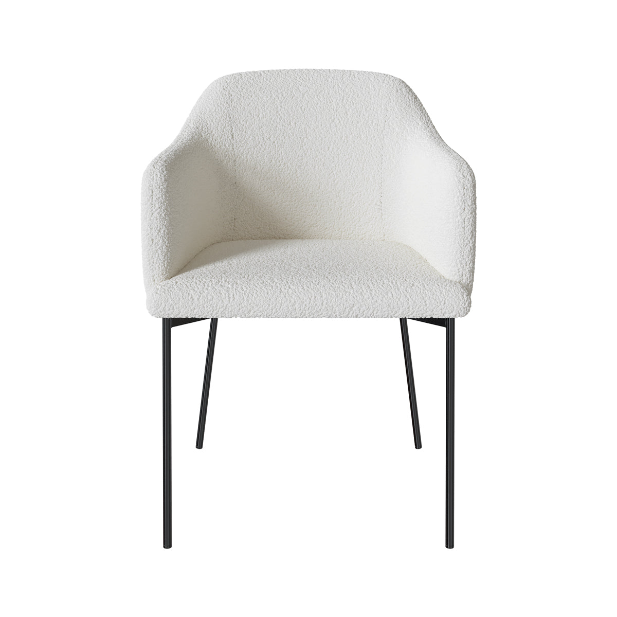 fauteuil glam en tissu blanc pieds metal