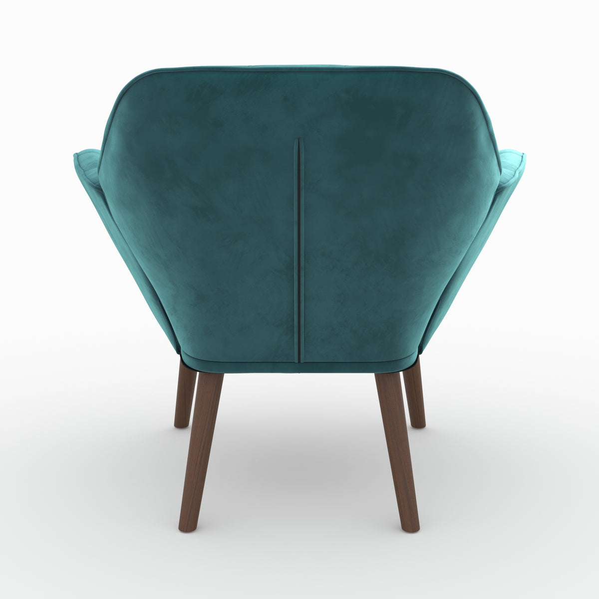 fauteuil simba en velours bleu fonce 