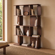 Nino walnut mango wood bookcase
