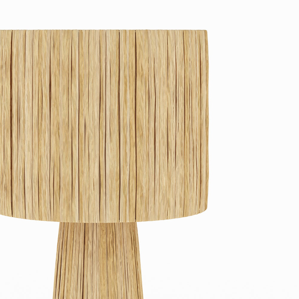 grande lampe solea en feuille palmier beige