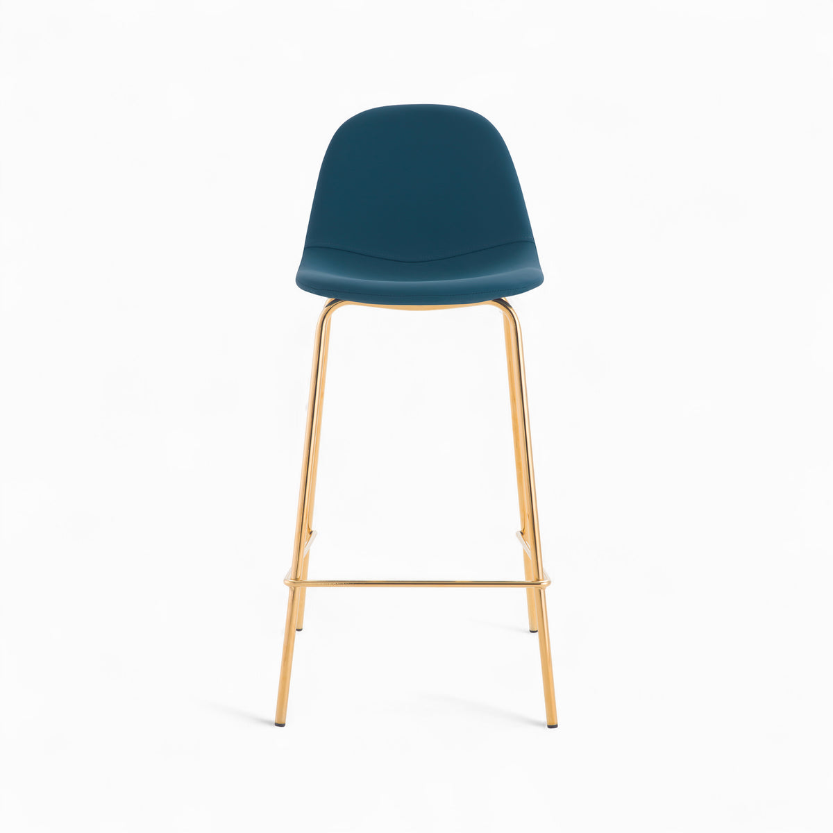henrik pack 4 chaises hautes bleues et blanches 65cm