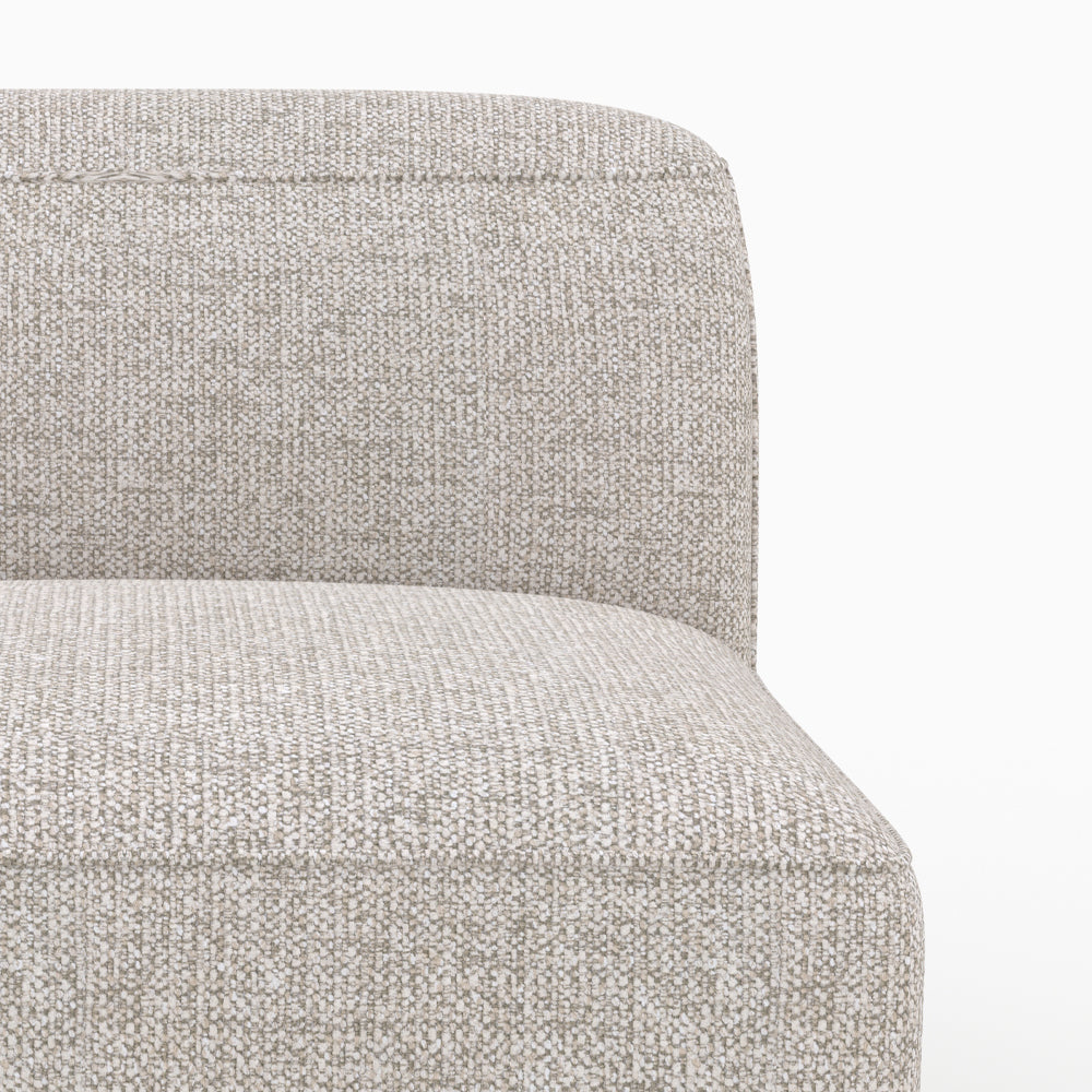 Hestia canapé droit tissu beige modulable cocooning