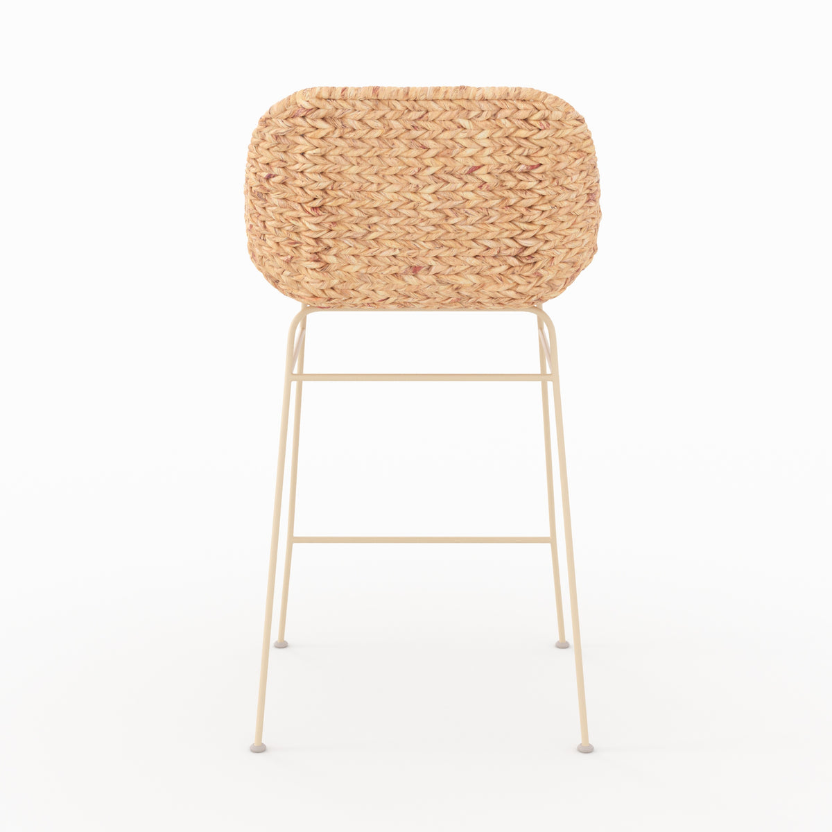 Ilot central chaises Faro 66cm lot 2 naturelle