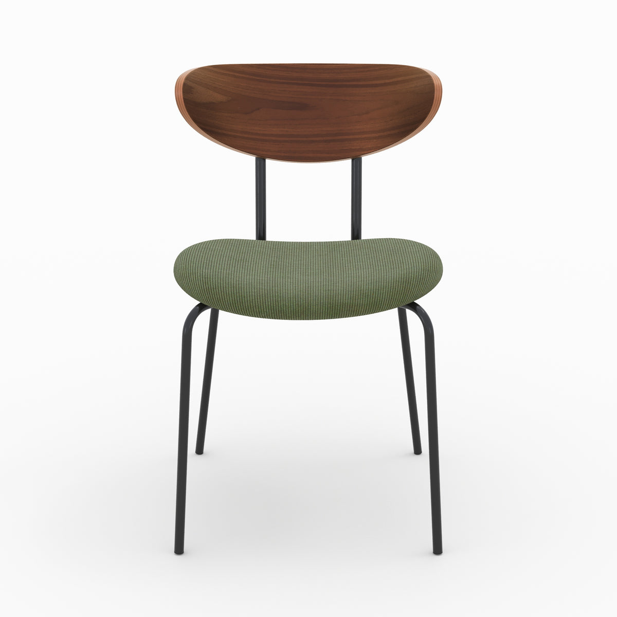 jade chaise en velours vert kaki et dossier en bois lot de 2