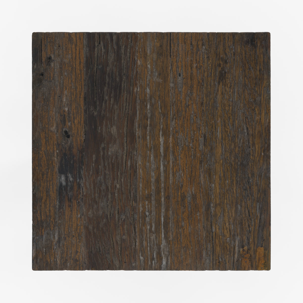 kara grande table d appoint en bois fonce et metal