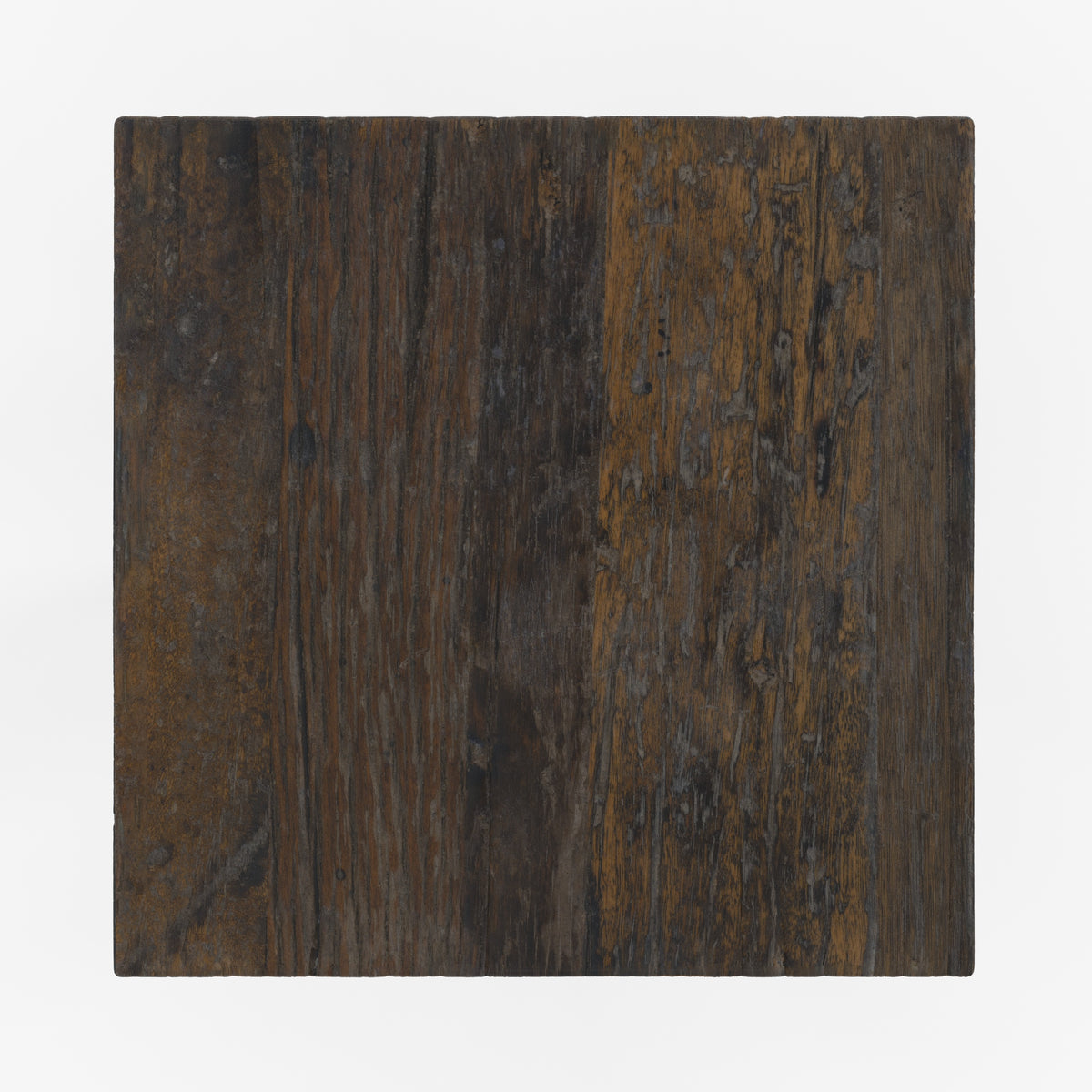 kara moyenne table d appoint bois fonce et metal noir