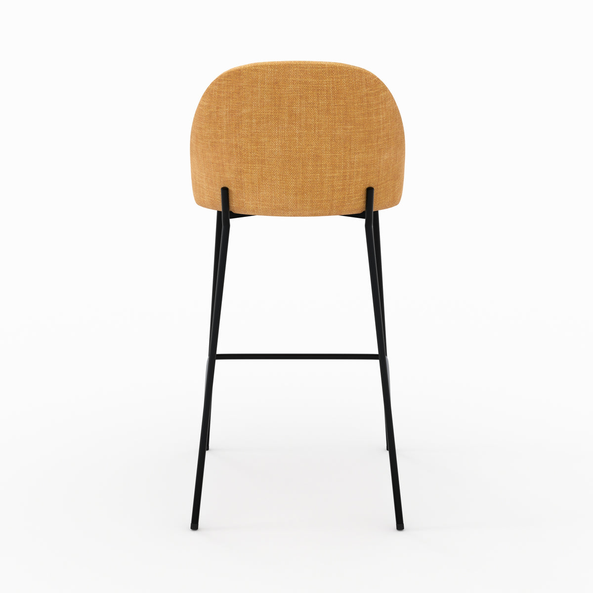 Karl chaise tissu texture jaune moutarde ilot central vue arrière