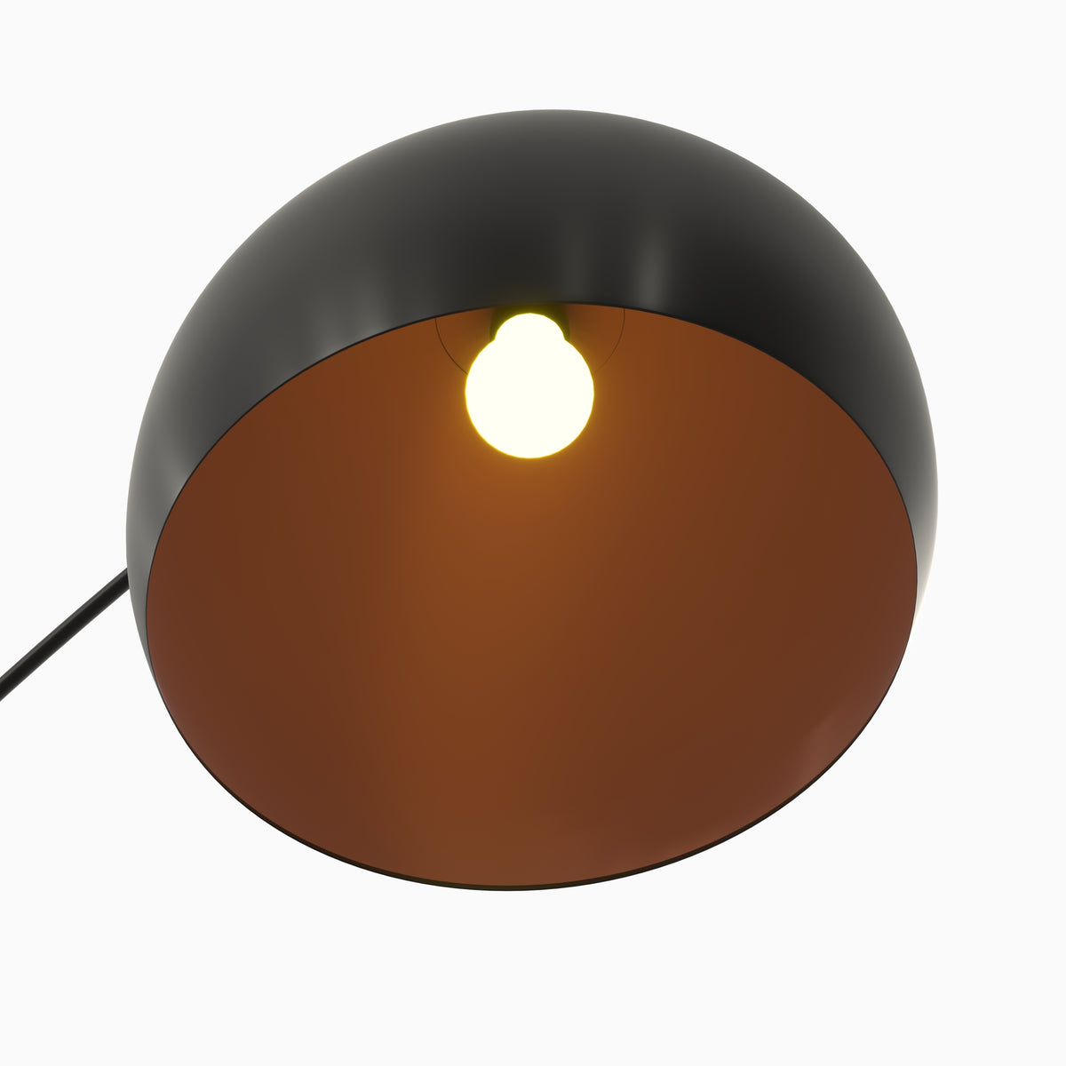 lampadario in metallo nero rotondo dinard