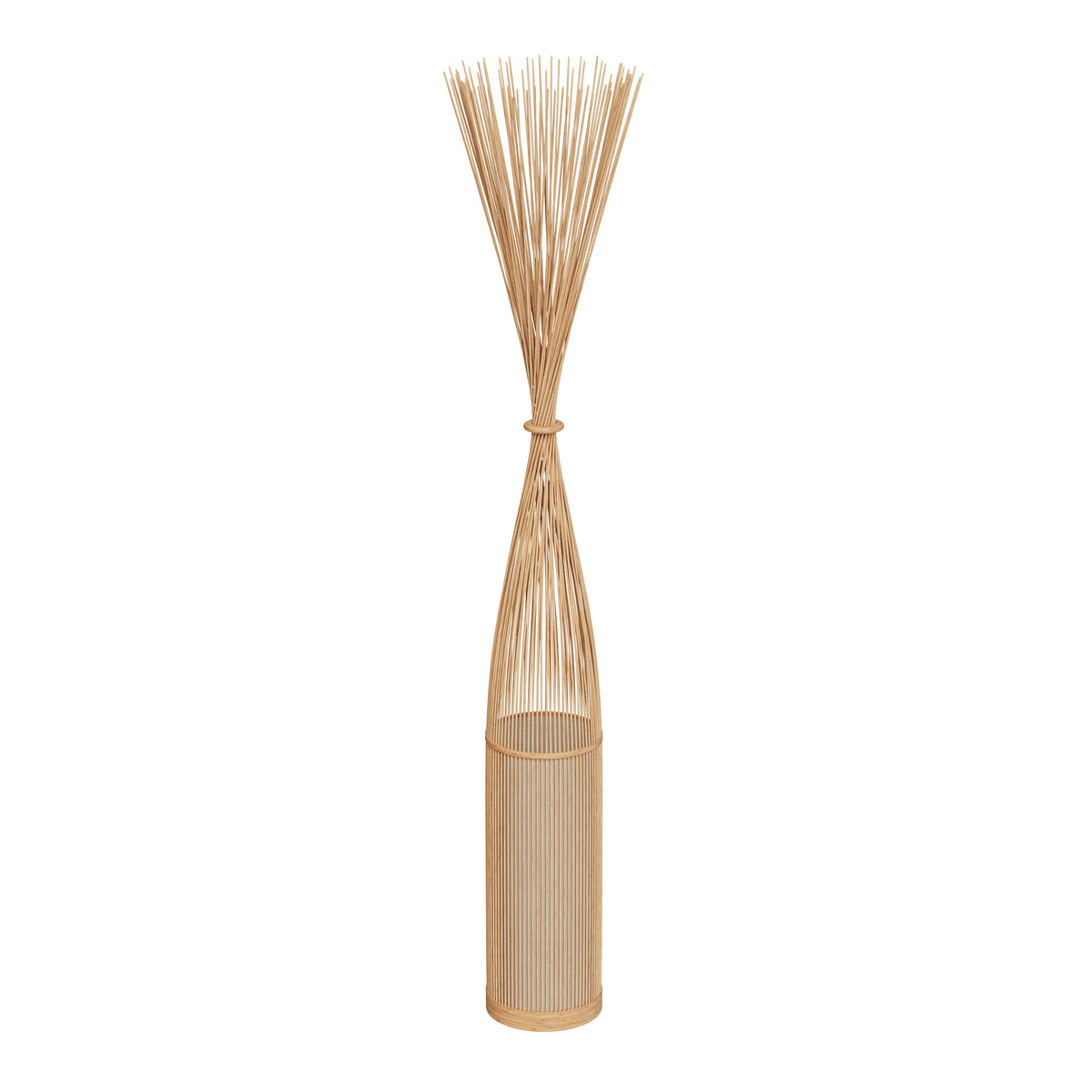 lampadaire huron en bambou naturel