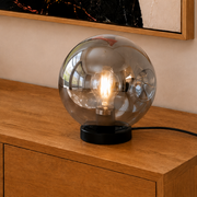 Lampe à poser Brume chrome étagère séjour – Maison Pavane