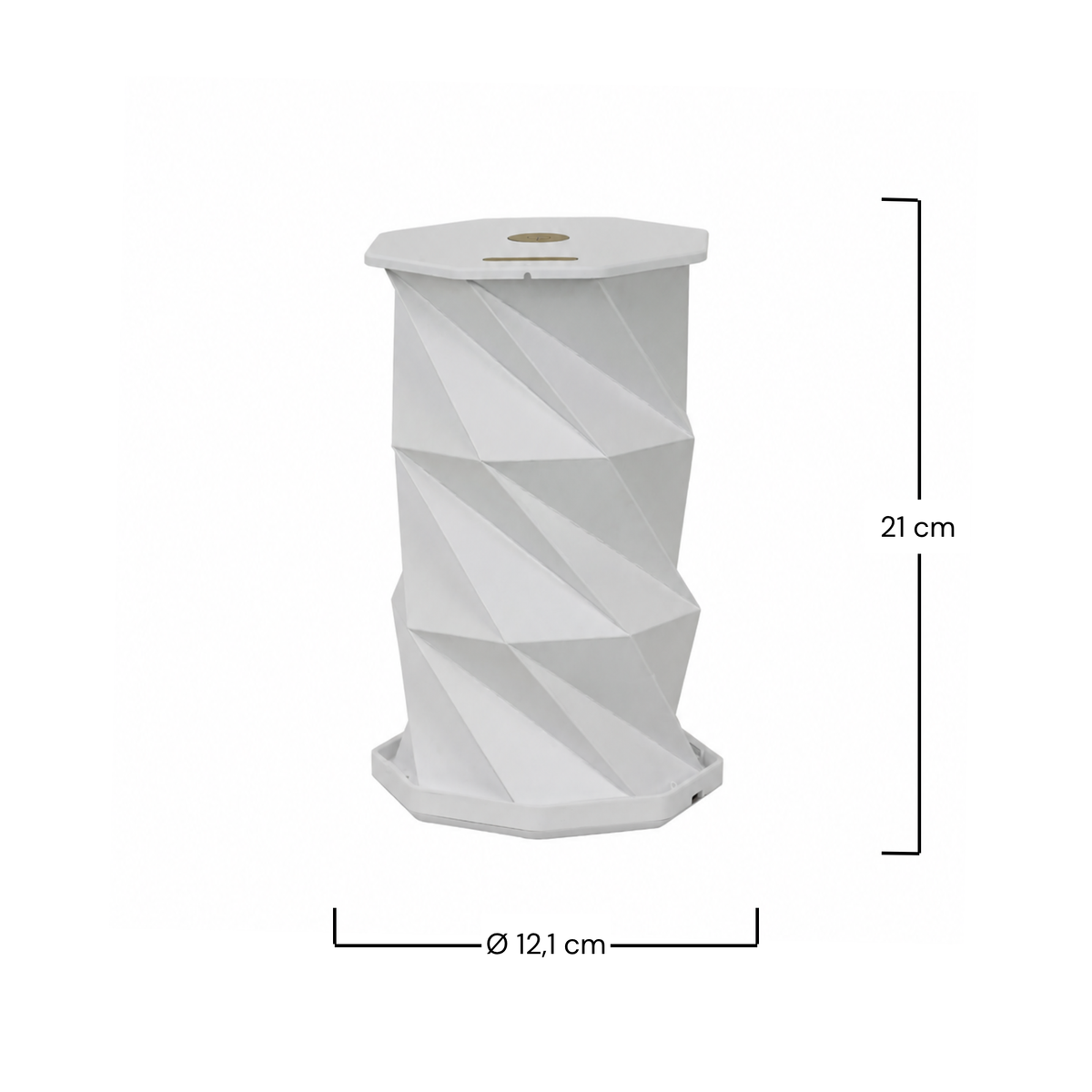 Lampe à poser Kami papier blanc dimensions cotes – Maison Pavane
