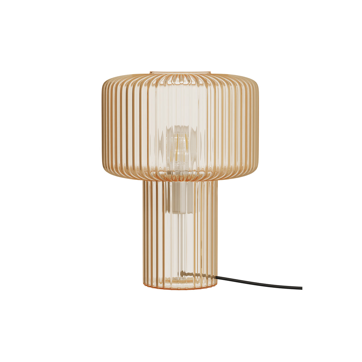 lampe a poser verra en verre cannele