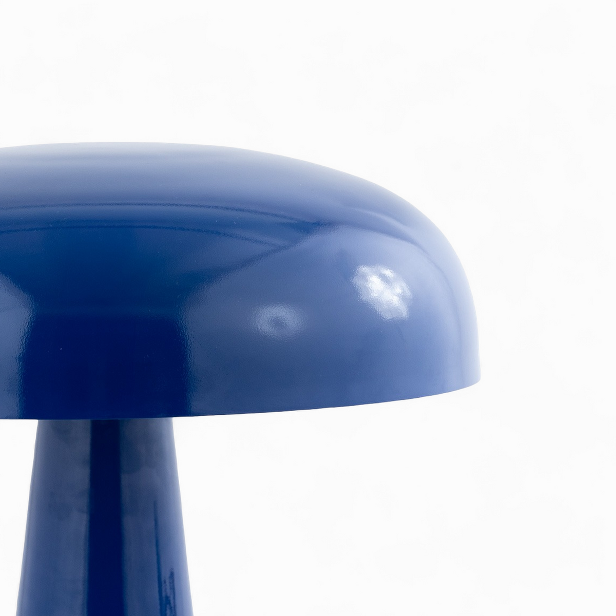 lampada fungo livia in metallo blu scuro