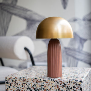 lampada joy ruggine e dorata