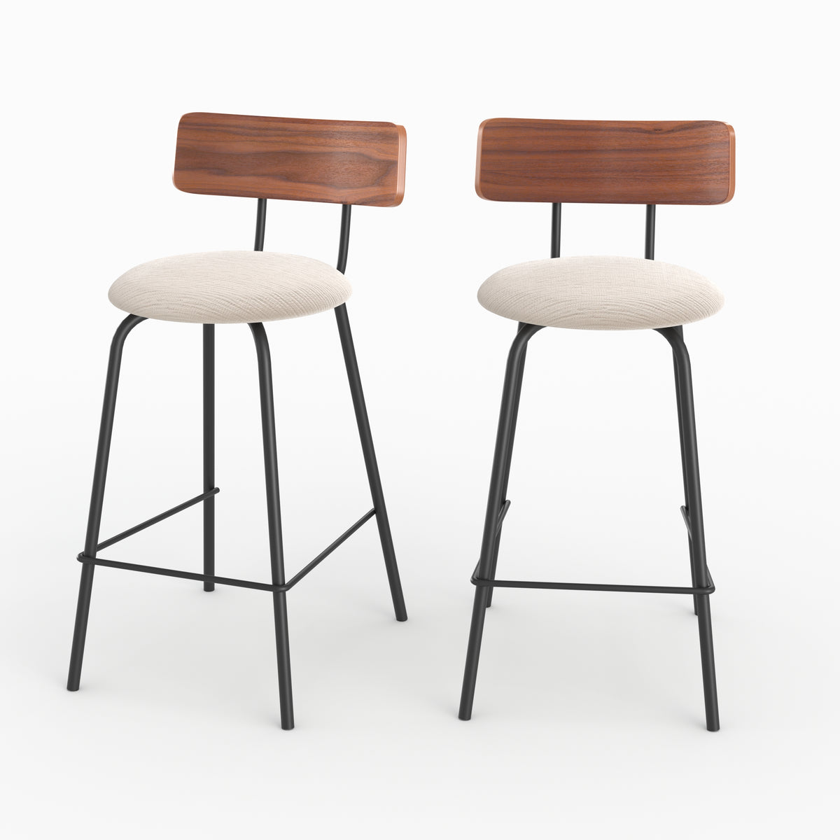 lot 2 alize chaises tissu beige hauteur 64cm