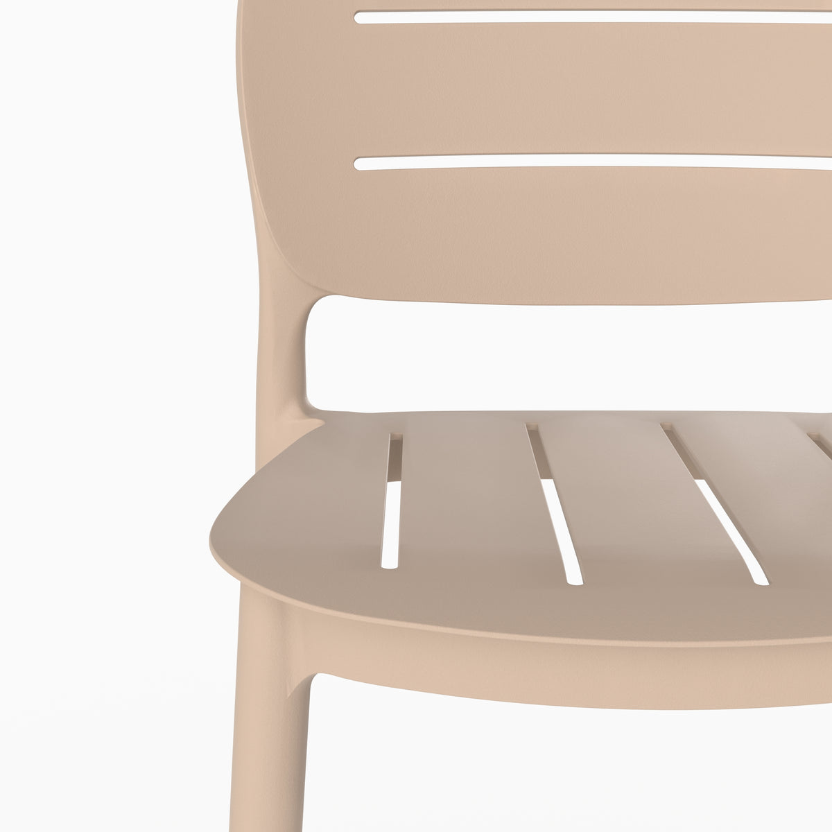 Lot 2 chaises bar Lola beige 75cm ensemble packshot