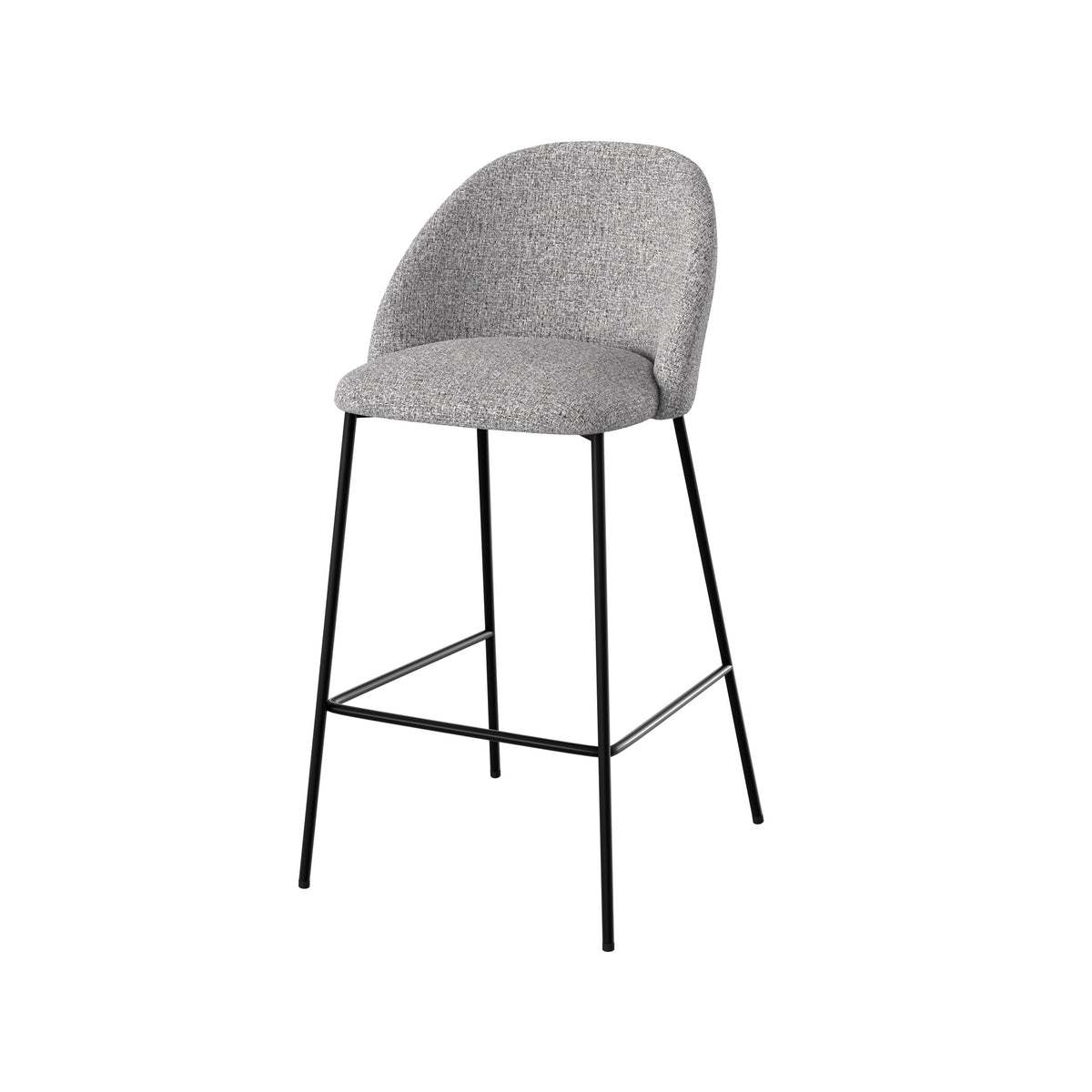 lot 2 sedie da bar tessuto grigio cinese 66 cm karl