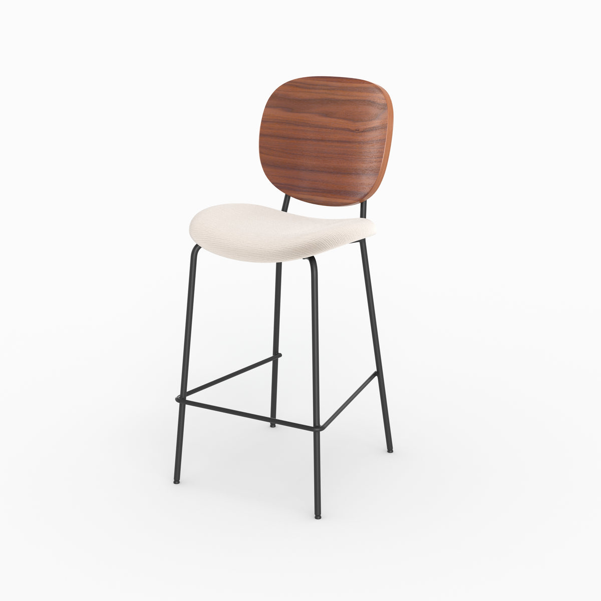 lot 2 chaises simone tissu beige ilot 65 5cm