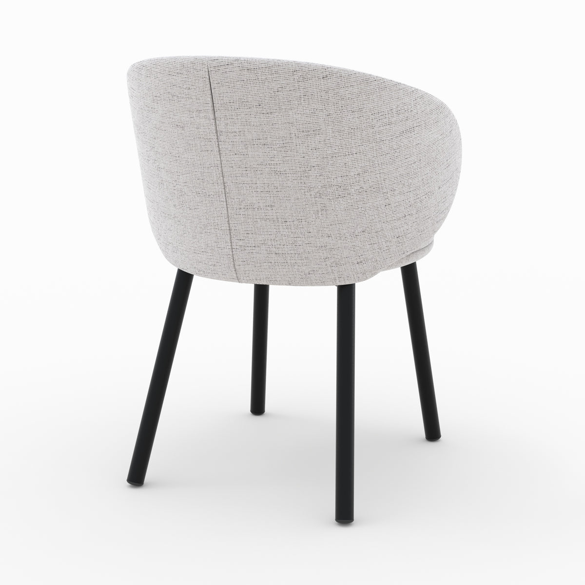set di 2 sedie in tessuto grigio chiaro cecilia set di 2